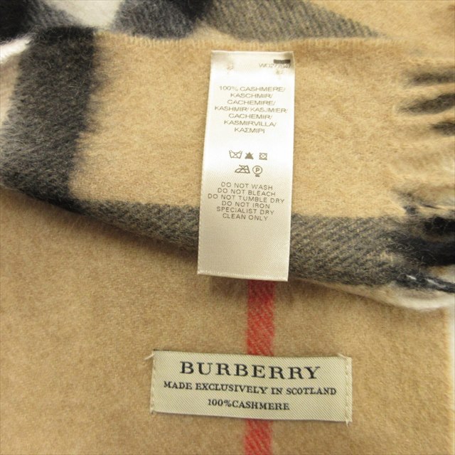 美品 バーバリー BURBERRY カシミヤ100% ノバチェック マフラー  