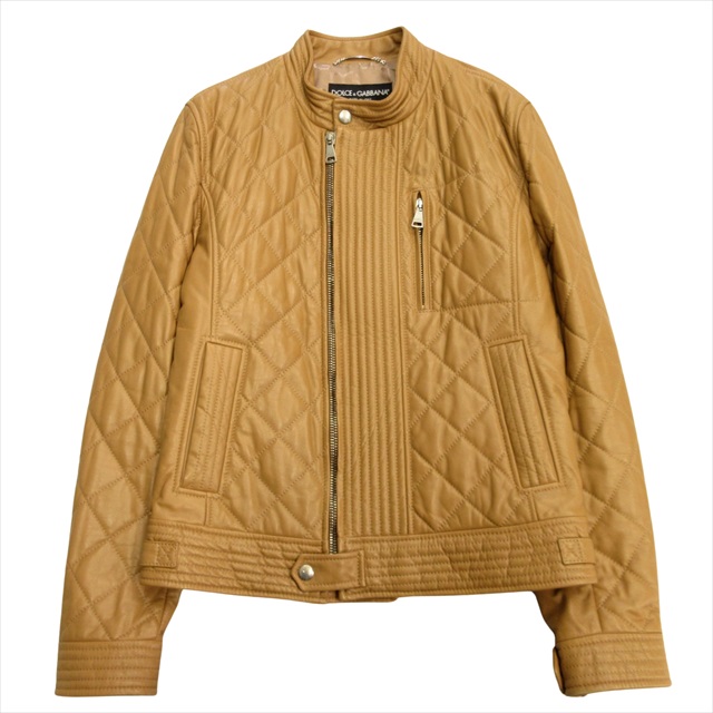 未使用 ラムスキン 羊革 ジャケット 9号 オレンジ おちゃめ 