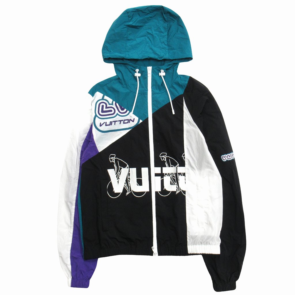 美品 22aw ルイヴィトン LOUIS VUITTON パッチワーク ロゴ ナイロン 