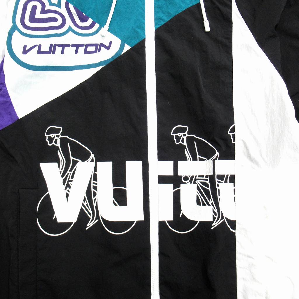 美品 22aw ルイヴィトン LOUIS VUITTON パッチワーク ロゴ ナイロン  