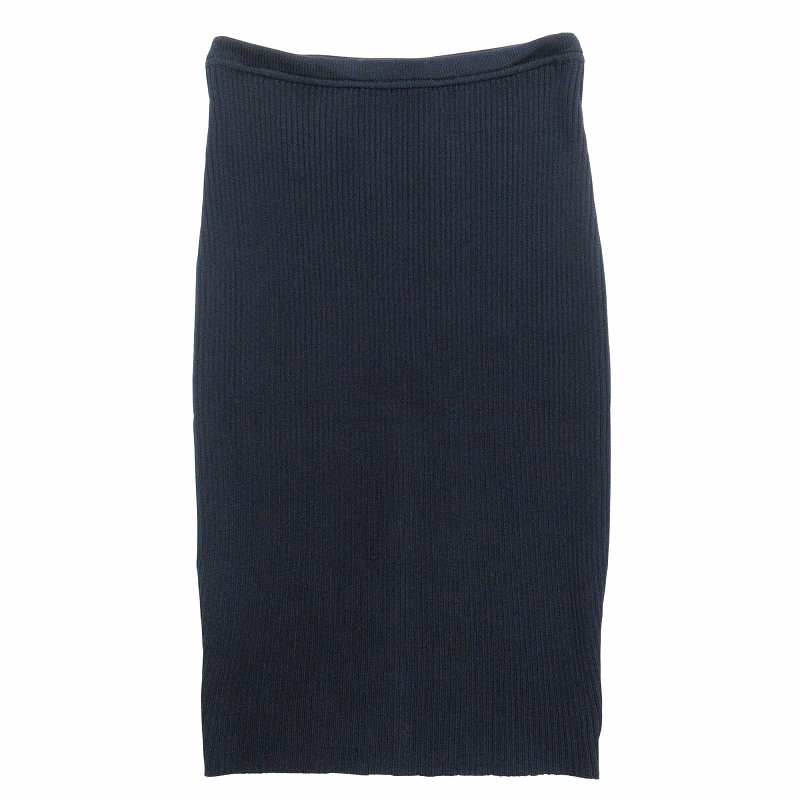 エルメス HERMES コットン ニット タイト ミディアム スカート  