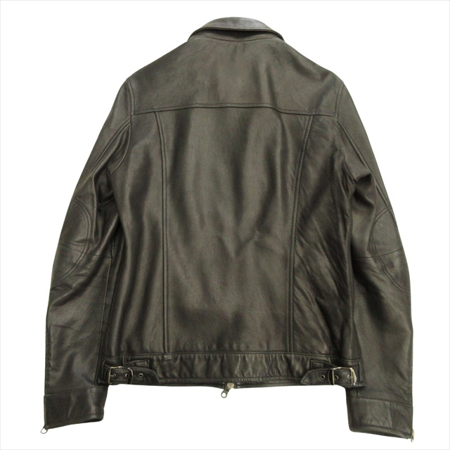 T867：新品 パラスパレス ラムレザー ライダースジャケット 汚い 