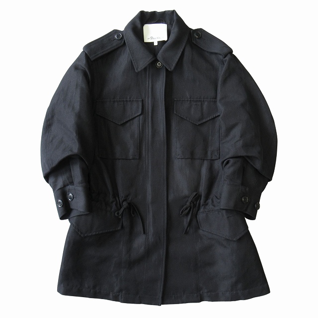 美品 3.1 フィリップリム 3.1 phillip lim リネン混 ミリタリー ワーク 