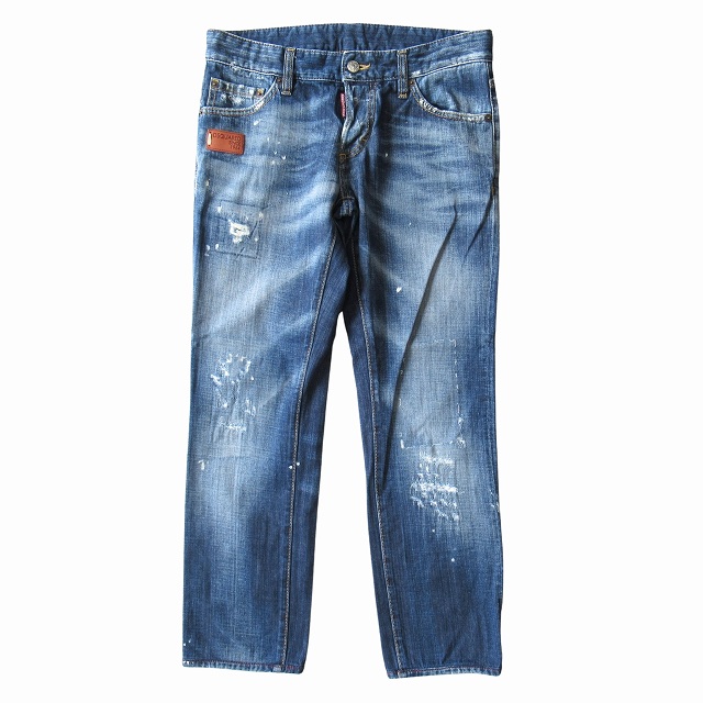 美品 12AW ディースクエアード DSQUARED2 デニム スリム パンツ 