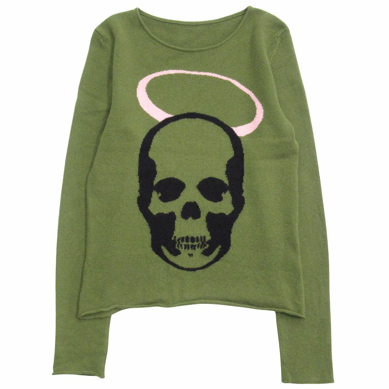 美品 ルシアンペラフィネ LUCIEN PELLAT-FINET スカル カシミヤ ニット 