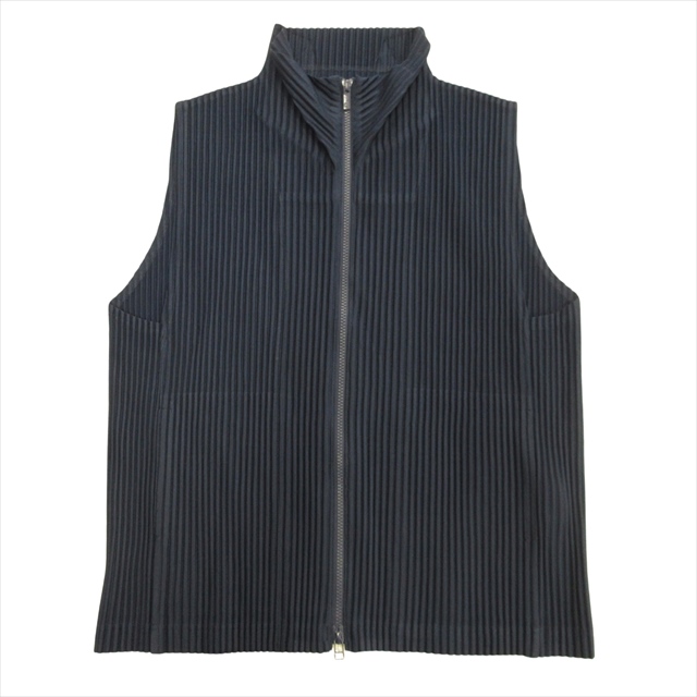 ISSEY MIYAKE HOMME PLISSE ベスト タンクトップ 黒 HOMME PLISSE 