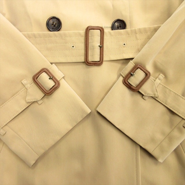 【美品】BURBERRYロンドン ギャバジン ベルト ブラック L バーバリーロンドン トレンチコート ノバチェック ライナー付