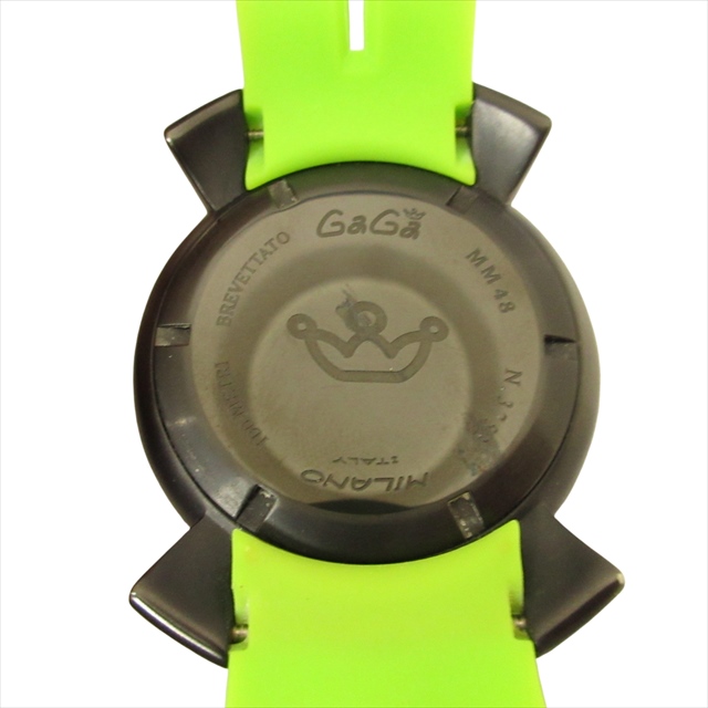 GaGaMILANO ガガミラノ クロノグラフ メンズ 腕時計 48ミリ 正規品 進ん
