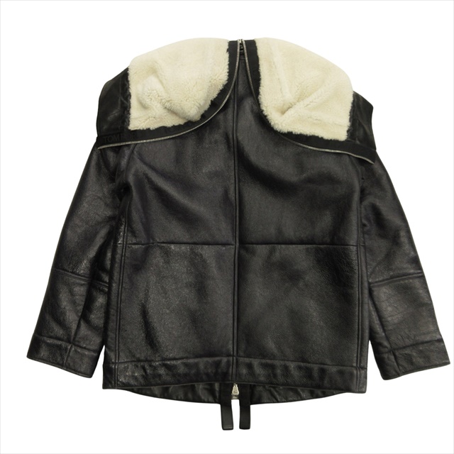 トムフォード TOM FORD フーデッド ムートン コート シープ レザー 