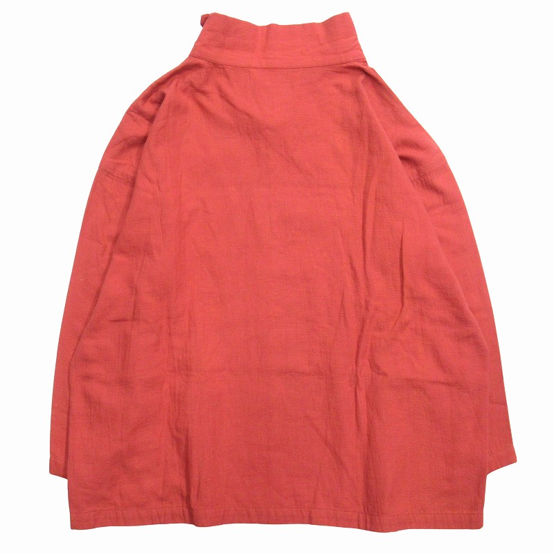 70's イッセイミヤケ vintage ISSEY MIYAKE ガーゼ ドレープネック スモック プルオーバー シャツ カットソー 9 ビンテージ 薄赤★５ 70's イッセイミヤケ vintage ISSEY MIYAKE ガーゼ ドレープ