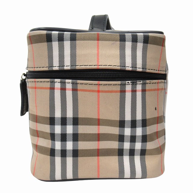 バーバリー ロンドン BURBERRY LONDON チェック バニティ バッグ 化粧 