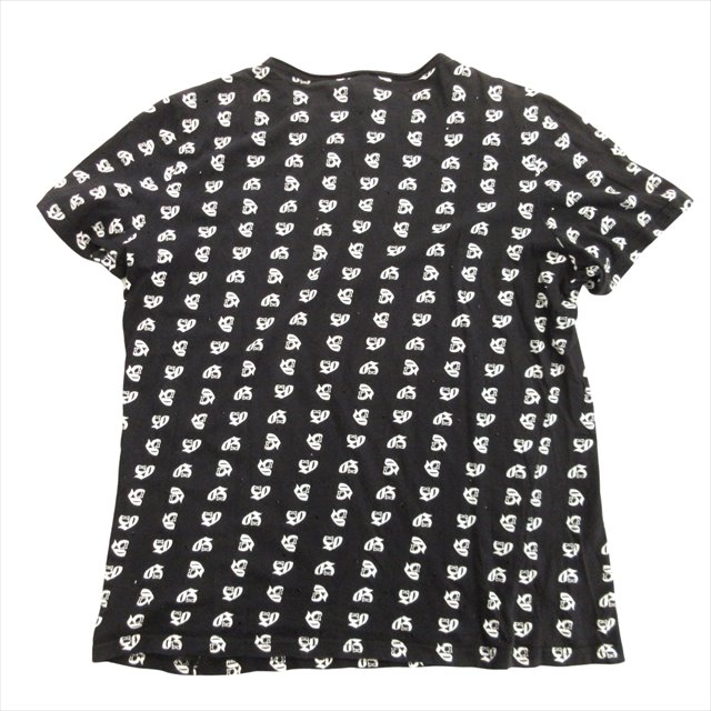 ジョンガリアーノ JOHN GALLIANO 総柄 ラインストーン Tシャツ 