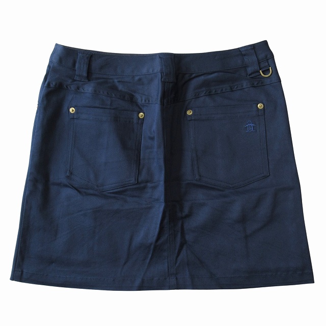 美品 マンシングウェア MUNSINGWEAR ミニ タイト スカート ロゴ 刺繡  