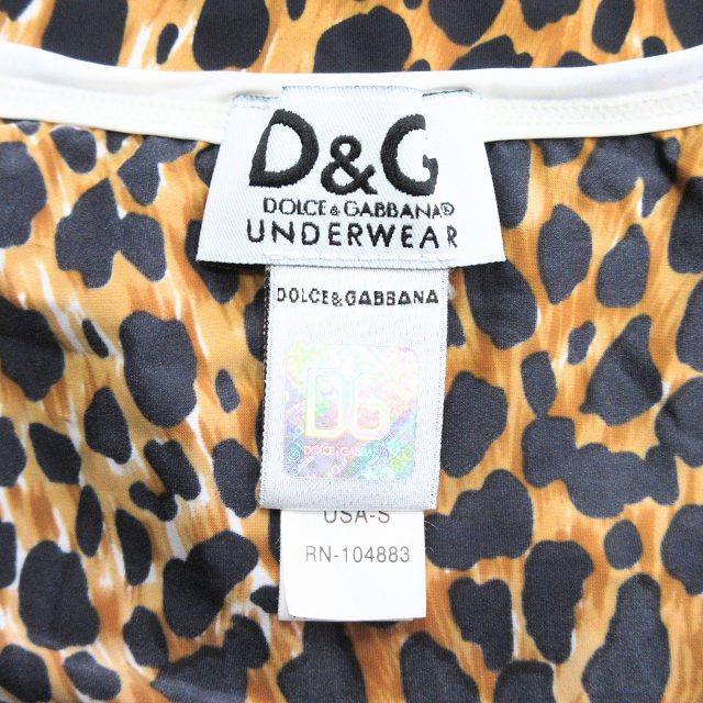 美品 ディー&ジー ドルガバ ドルチェ&ガッバーナ D&G ヒョウ柄 ロゴ 