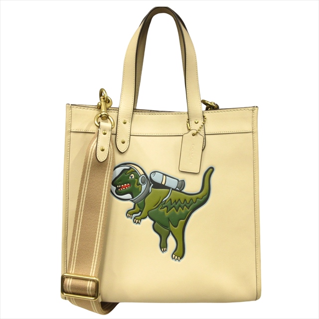 COACH コーチ フィールド トートバッグ レキシー 恐竜 厚から 希少 2WAY 