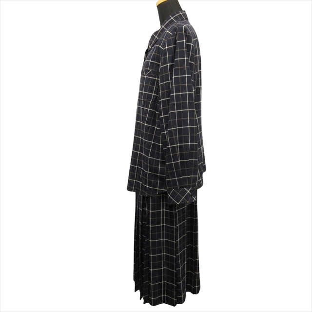 美品 レリアン Leilian セットアップ ウール シャツ ブラウス 