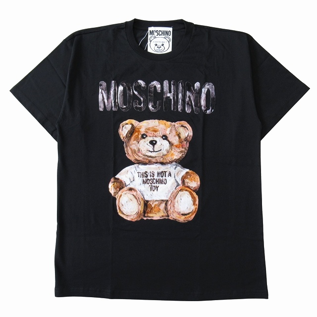 未使用品 モスキーノ MOSCHINO テディベア ロゴ Tシャツ カットソー 