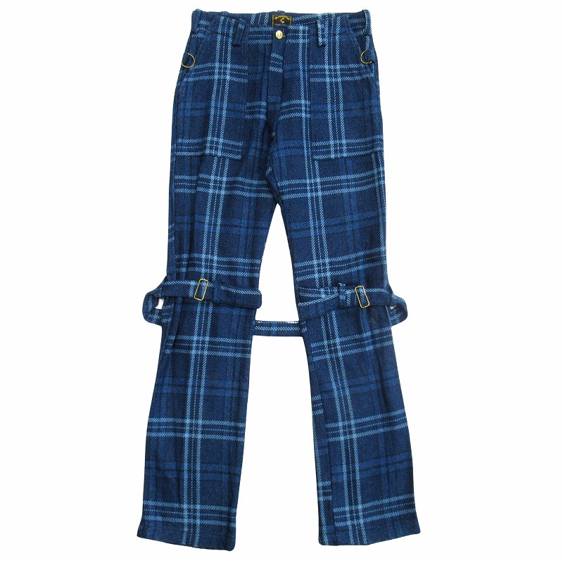 中古】Vivienne Westwood ボンテージパンツ ギミック チェックパンツ 