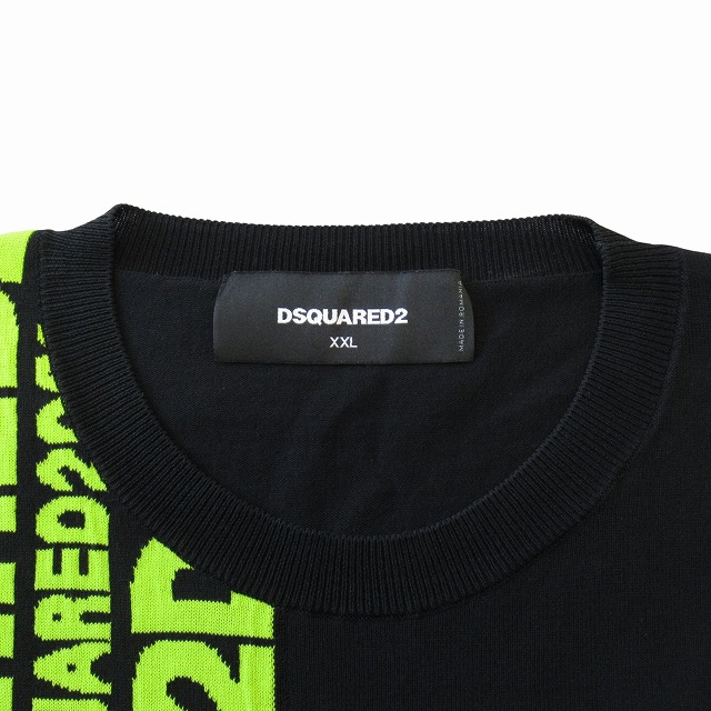 美品 19SS ディースクエアード DSQUARED2 ニット セーター カットソー 