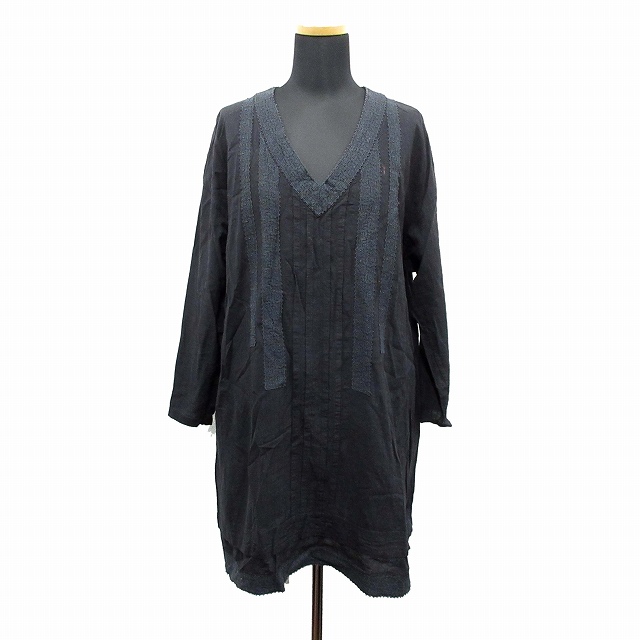 ISSEY MIYAKE イッセイミヤケ ワンピース チュニック ブラック