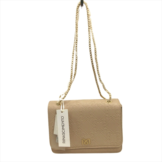 未使用品 リナシメント RINASCIMENTO ロゴエンボス ショルダー バッグ 
