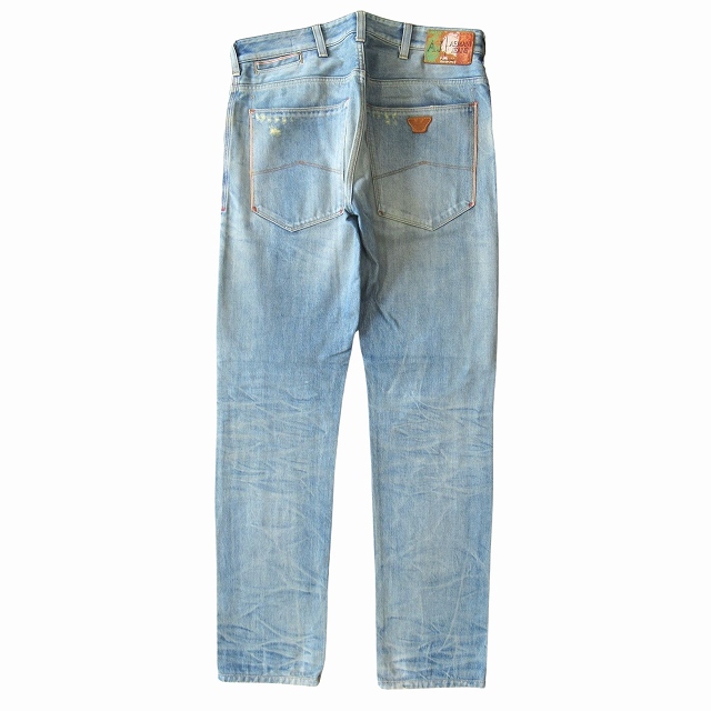 アルマーニ ジーンズ ARMANI JEANS デニム スリム パンツ ダメージ 
