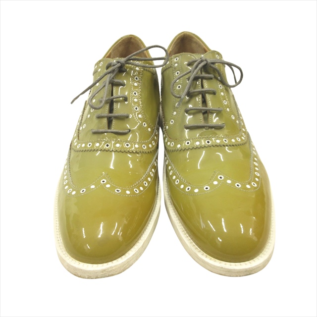 SARTORE エナメルウイングチップシューズ未使用