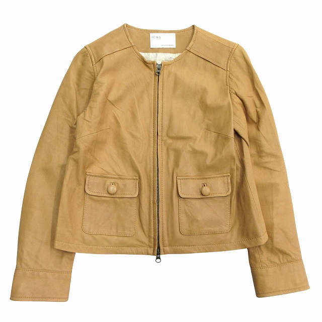 IENA plus épurée シープスキンジャケット ダークブラウン イエナ
