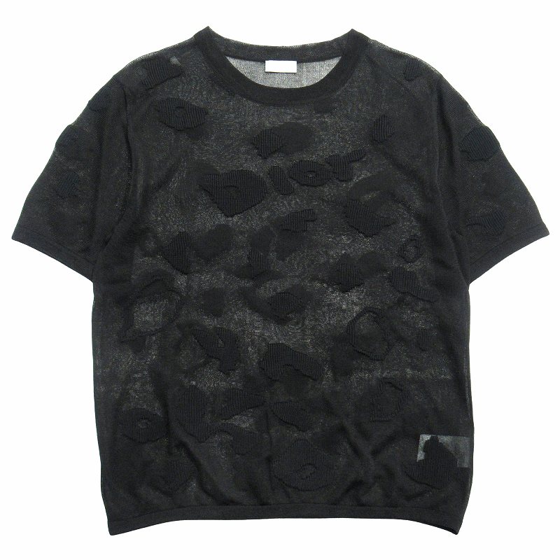 美品 19aw ディオール DIOR by KIM JONES シルク シアー Tシャツ 