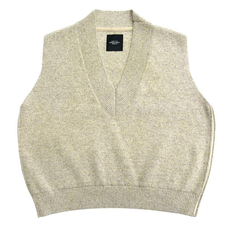 美品 18aw アンユーズド UNUSED Vネック ウール ニット ベスト  