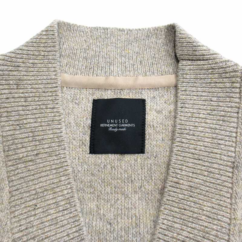 美品 18aw アンユーズド UNUSED Vネック ウール ニット ベスト 