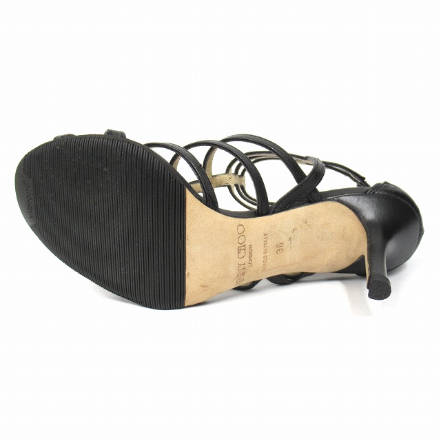 ジミーチュウ JIMMY CHOO レザー グラディエーター サンダル シューズ 