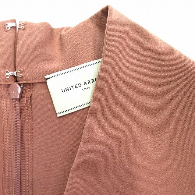 ユナイテッドアローズ UNITED ARROWS Vネック ワンピース ストレート