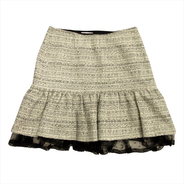 美品 レッド ヴァレンティノ RED VALENTINO ツイード フレア スカート 