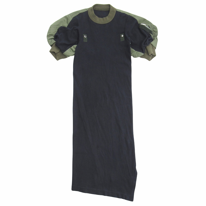 22ss サカイ sacai MA-1ドッキング ロング ワンピース ドレス  