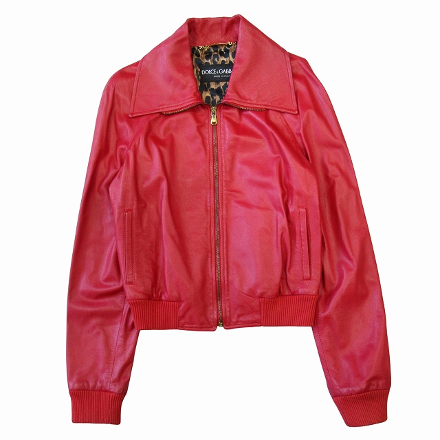 DOLCE&GABBANAレザージャケット 中古・古着通販】DOLCE