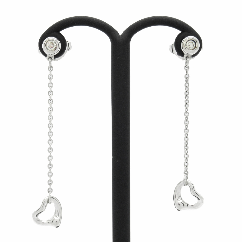 TIFFANY ティファニー ピアス バイザヤード ダイヤモンド Ag925