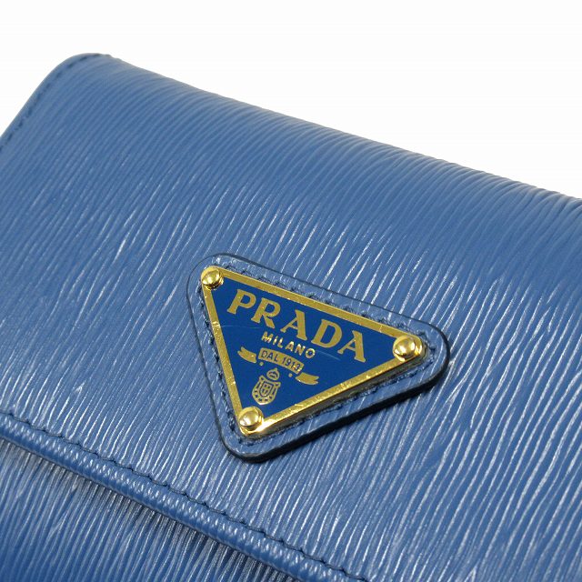 極美品 プラダ PRADA 財布 三つ折り ミニ コンパクト 1MH025 【公式通販】