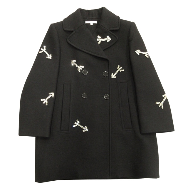 美品 14aw カルヴェン CARVEN アロー ダブル ハーフ コート ジャケット 