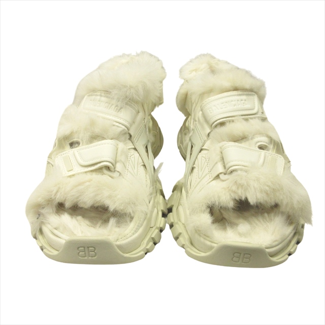 BALENCIAGA バレンシアガ トラック エコファーサンダル ホワイト BALENCIAGA バレンシアガ トラック エコファーサンダル ホワイト