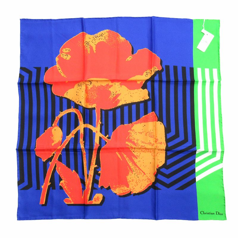 ChristianDior フラワー 花柄 スカーフ ストール ショール ChristianDior フラワー 花柄 スカーフ ストール ショール