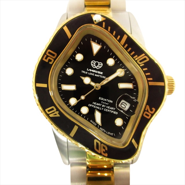 LAARVEE PEA001 SGBLK 腕時計 自動巻 機械式 デイト