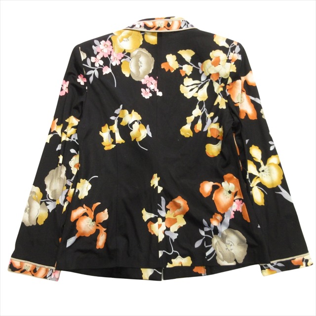 美品 レオナール LEONARD 花柄 テーラード ジャケット ブレザー 1B