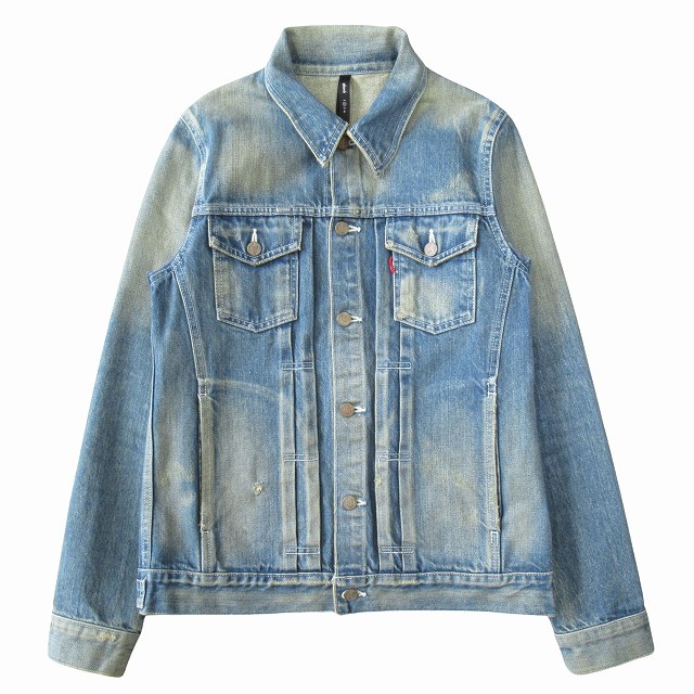 ワイヤー襟　glamb　グラム　ダメージ加工　デニムジャケット　サイズ2 glamb グラム デニムジャケット ダメージ加工 襟ワイヤー インディゴ 4