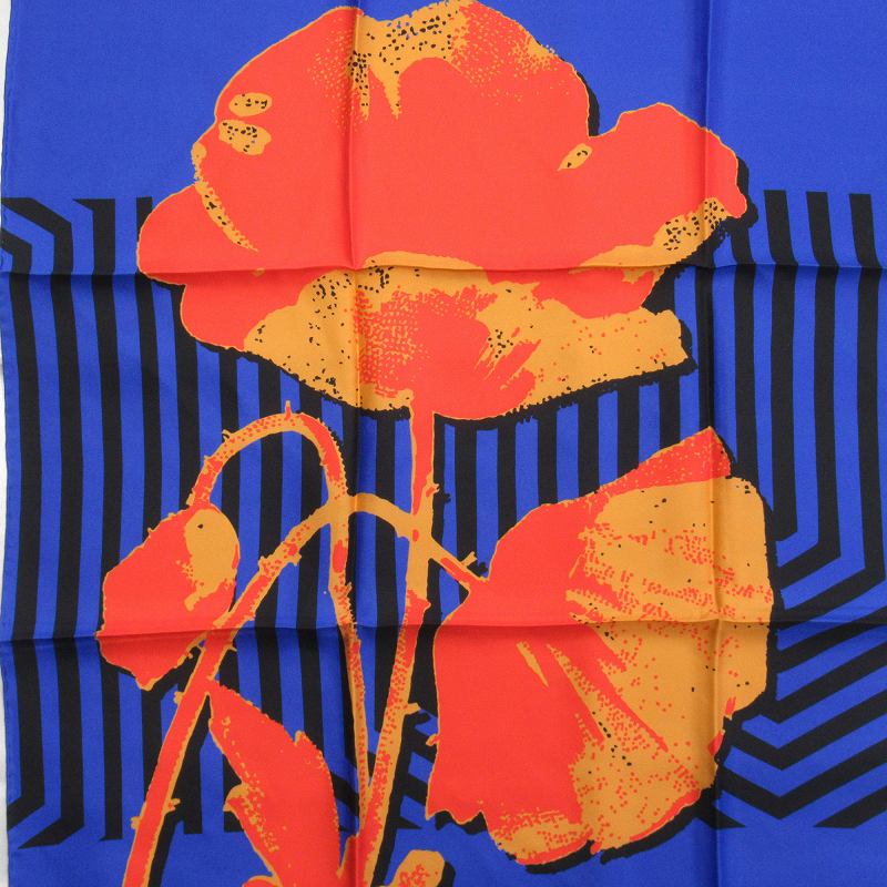 CHRISTIAN ファッション Christian Dior◇スカーフ/シルク/RED/花柄