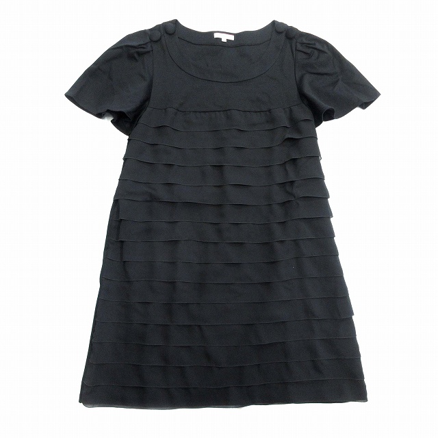TO BE CHIC - TO BE CHIC トゥー ビー シック チュニック 黒 2 中古 TO BE CHIC トゥービーシック/レディースファッション