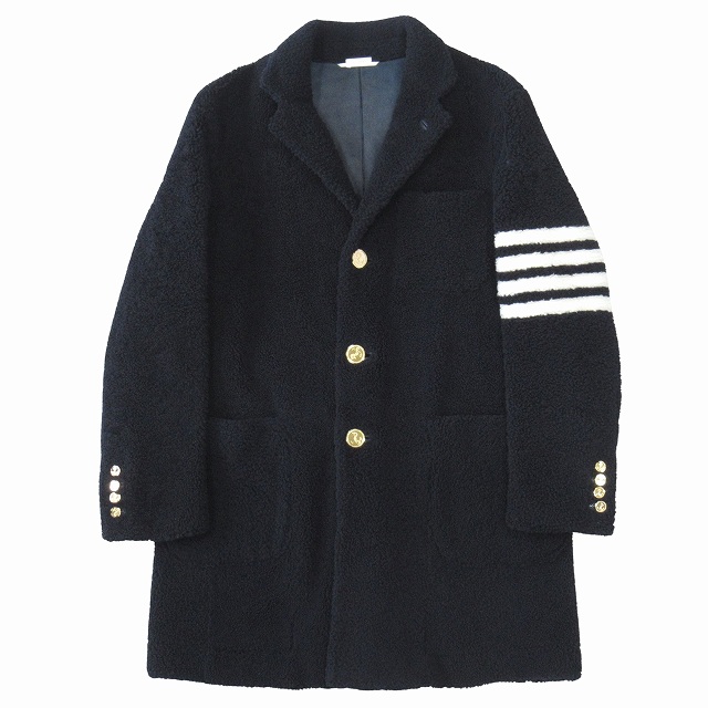 極美品 トムブラウン THOM BROWNE ライトウェイトシアリング ムートン 