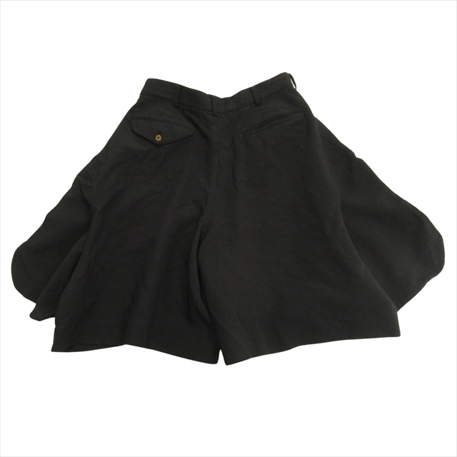 コムコム COMME des GARCONS ポリ縮絨キュロットパンツ 紺 XS コムコム COMME des GARCONS ポリ縮絨キュロットパンツ 紺 XS