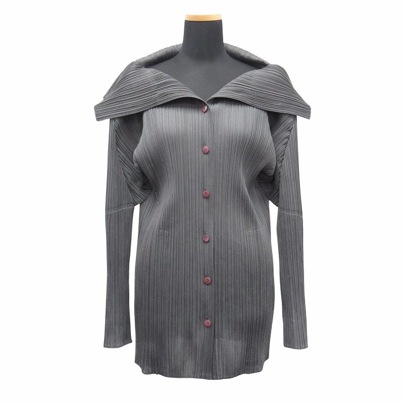 ISSEY MIYAKEプリーツプリーズロングシャツ