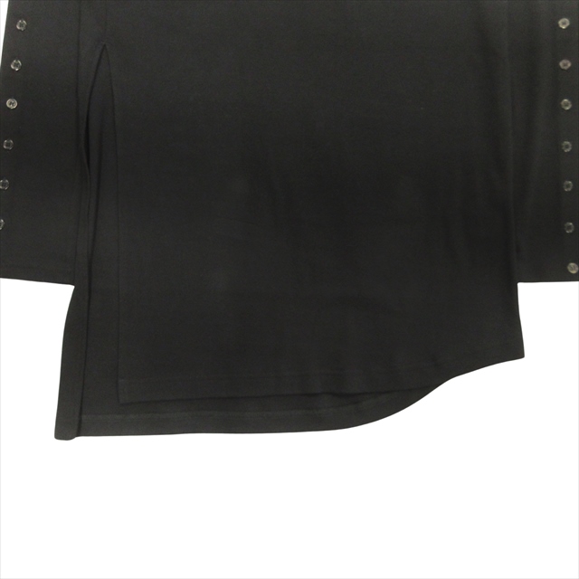 ヨウジヤマモトブラックアシンメトリックシャツ 長袖